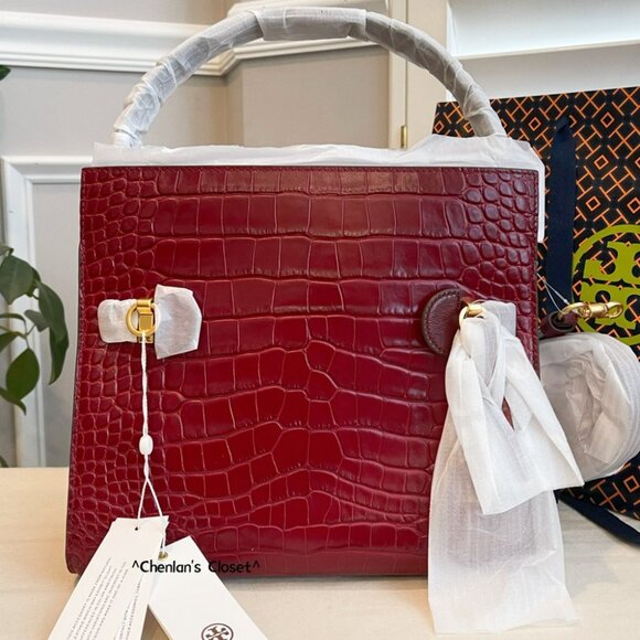 🔥NeW! $1098 Tory Burch LEE RADZIWILL SMALL DOUBLE BAG - Picture 11 of 17